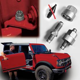 E-z 4x4 5100-1222w Ez4x4 Bronco Door Hinge Alignment Pin Guide Kit 2pk Removal Pins For