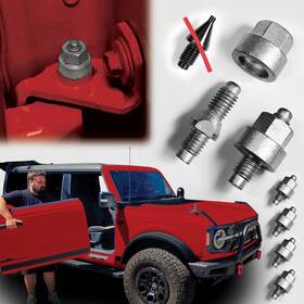 5100-1444w E-z 4x4 Ez Bronco Door Hinge Alignment Pin Guide Kit 4pk Removal Pins For
