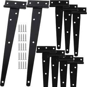 Eatheaty 744110054040 Heavy Duty T Hinges Gate Hinge Rustproof Wrought Iron Strap Barn Door Gates