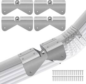 Ebaokuup 711181910650 2pack 4pcs Gutter Extension Hinge Downspout Flip-up Easy Diy I