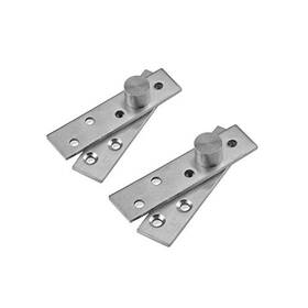 Eforlike 704129947825 360 Degree Stainless Steel Concealing Hinges 2pcs Eccentric Shaft Hinge Small