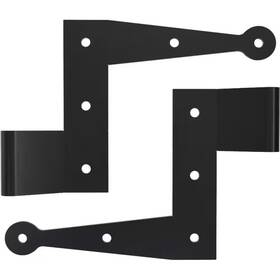 With-1 Ekena Millwork 445056866805 Steeltek L-hinge With-1/2-in Offset Sold As Pair 304 Stainless Steel Powder