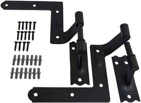 Elba Product 712038762125 Black Blind Exterior Shutter Hinges For Wood Frame And Brick - H