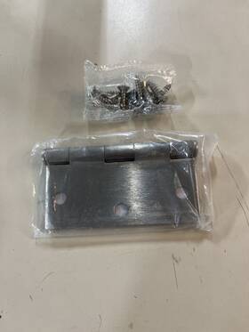 91013us15 Emtek 91013 3.5 Inch X Square Corner Plain Bearing Mortise Hinge - Pa