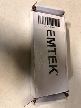 91014twb Emtek 4 Inch X4 Square Corner Mortise Hinge Pair - Tumbled White Bronze