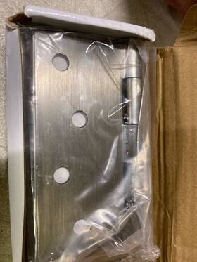 91014us15a Emtek Antique Nickel Hinge