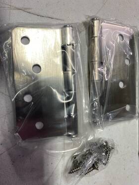4ftftrdcr Emtek 9102415a Qty 4 9100 Steel Hinge 1/4ftftrdcr Inch X Us15a Pewter