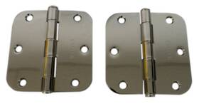 91033us14 Emtek 3.5 Inch X3.5 X2.2mm Plain Bearing Door Hinge- Polished Nickel