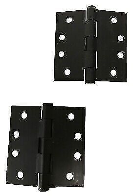 9201419 Emtek Plain Bearing Steel Hinges - Flat Black