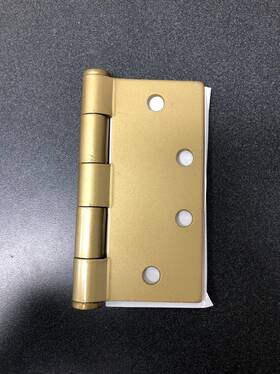 92015us4 Emtek 4.5 Inch Square Mortise Hinge Pair - Satin Brass