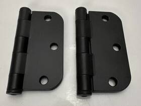 9203319 Emtek Plain Bearing Steel Hinges 3.5 Inch X Us19 Finish 2 Pcs Black
