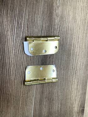 92033us3 Emtek Plated Steel Heavy Duty 5/8 Inch Radius -92033us3 Includes Mounting Hardware