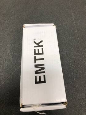 94013us19 Emtek Heavy Duty Flat Black Square Hinges - Pair