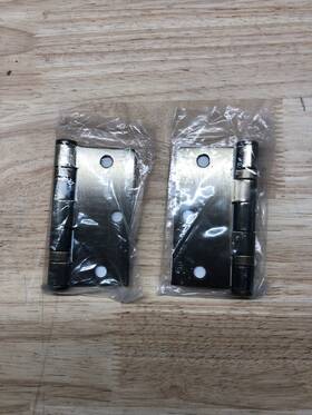 94013us7 Emtek 3-1/2 Inch Heavy Duty Square Corner Ball Bearing Hinges - Pair Fren