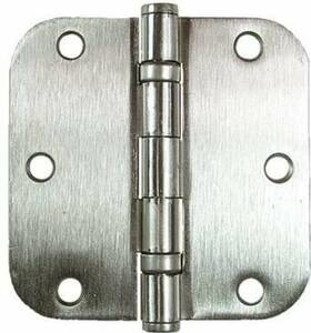 94033us15 Emtek 94033 3.5 Inch X3.5 Ball Bearing 5/8 Rd Cr Mortise Hinge Pair Satin Nickel