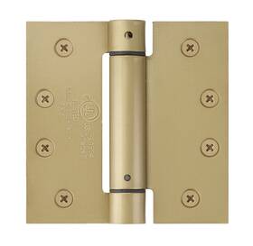 95014us4 Emtek 95014 4 Inch X Spring Square Corner Mortise Hinge - Brass