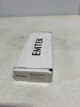 96123us19 Emtek Flat Black Brass Mortise Hinge 3.5 Inch X 1/4 Radius Pair