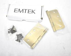 961247 Emtek Lot Of 2 Solid French Brass Hinges 4 Inch X Residential Duty