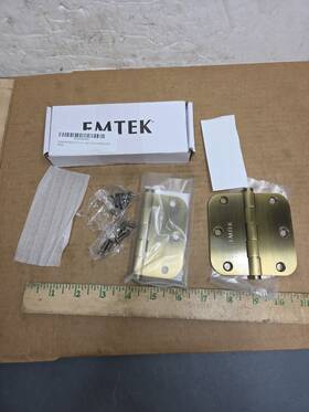 96133us Emtek 2 Radius Corners Residential Plain Bearing Hinges French Antique