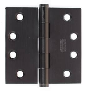 96214 Emtek 4 Inch X Solid Brass Square Corner Plain Bearing