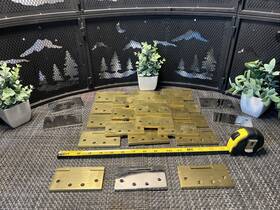 96215 Emtek 28 Qty Bulk Lot - Heavy Duty Door Hinge With Square Corners