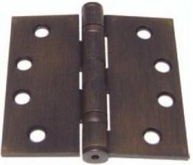 96416us10b Emtek 5 Inch X Solid Brass Ball Bearing Square Corner Mortise Door