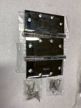 96416us14 Emtek 96416us15 5 Inch X5 Solid Brass Square Door Hinge Pair Polished Nickel