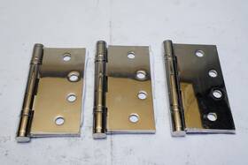 9821432dss Emtek No Screws Lot Of 3 98214 4 Inch X4 Heavy Duty Ss Hinge Square Corners Shpfree