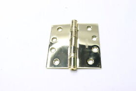 92014x Emtek Door Hinge With Button Tips Plated Steel 4inch