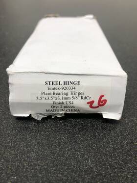 Emtek-920334 Emtek 920334 Plain Bearing Steel Hinges 3.5 Inch X Us4 Finish 2 Pcs