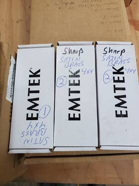 964114 Emtek Products Inc Heavy Duty Solid Brass Ball Bearing Hinges Satin