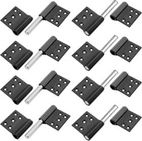 Eoere 313112287253 8 Pack Black Lift Off Hinge Flag Detachable Door Hinges Aluminum Alloy Counter