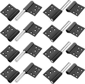 Eoere 445048739711 8 Pack Black Lift Off Hinge Flag Detachable Door Hinges Aluminum Alloy Counter