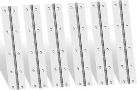 Ephech 445019617604 6inch Stainless Steel 304 Continuous And Piano Hinges 6pcs Heavy Duty Nickle Cont