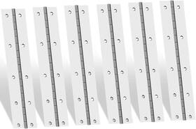 Ephech 445057949972 6inch Stainless Steel 304 Continuous And Piano Hinges 6pcs Heavy Duty Nickle Cont