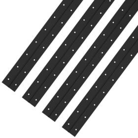 Ephech 723722469763 4pcs Black Piano Hinges 16inch Heavy Duty Stainless Steel Hinge With H