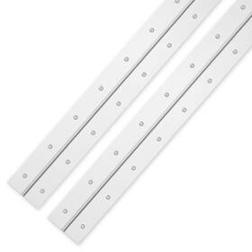 Ephech 723722469770 Heavy Duty Piano Hinges 18inch 2pcs Stainless Steel Hinge With Hole 0.05 Inch