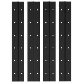 Ephech 747301786676 4pcs 12inch Black Continuous &piano Hinge Heavy Duty Stainless Steel 304 Con
