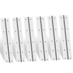 Ephech 747301786690 6inch Stainless Steel 304 Continuous And Piano Hinges 6pcs Heavy Duty Nickle Conti