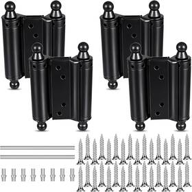 T9iwybxd Euphhonycs 640926 1 Double Action Spring Hinges 4 Pack 3 Inch Black Stainless Steel Door