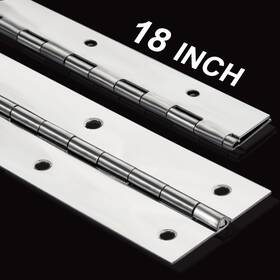 Evancent 705353263149 2-pack Heavy Duty Piano Hinges 2 Inch X 18 0.06 Thick Stainless Steel With Holes