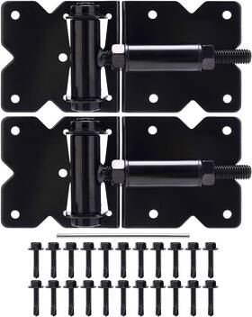 Evcuhasl 744110545104 Self Closing Gate Hinges Heavy Duty For Vinyl/wooden Fence Gates
