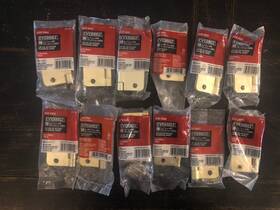237067 Everbilt 030699149919 Lot Of 12 Door Hinges 3 Inch And 1/4 Radius Satin Brass Finish