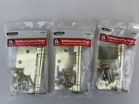 Everbilt 030699155323 3x 4.25 Inch Commercial Grade Ball Bearing Door Hinge Gold Color Heavy Duty