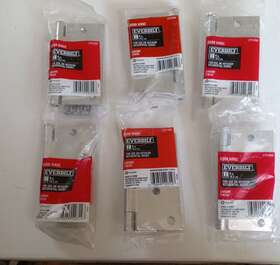 Everbilt 030699203147 Lot Of 6 4 Inch Door Hinge Chrome Finish 279 856