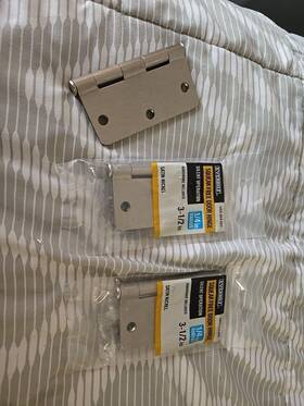 Everbilt 030699284269 Squeak Free Door Hinge Silent Operation Satin Nickel 3.5 Inch Lot Of 3 New