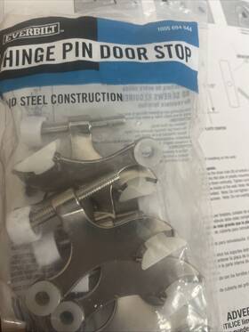 1005 Everbilt 030699284979 Hinge Pin Door Stops 5 Pack Satin Nickel Solid Steel 694 644