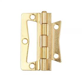 Everbilt 030699290673 6pc 2-1/2 Inch Non-mortise Hinges Cabinet Door Hardware Satin Brass 29067