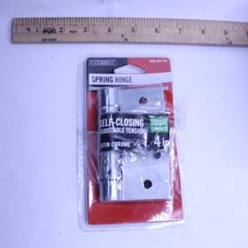 1005 Everbilt 030699291663 Square Radius Adjustable Spring Door Hinge Satin Chrome 4 Inch 694 748