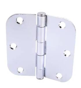 1006 Everbilt 030699294268 Lot Of 4 3-pk Squeak-free Door Hinge Chrome 3-1/2 Inch X 5/8 Radius